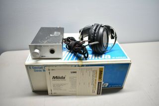 Vintage Rare Miida By Napolex Hx - 140 Electret Condenser Headphones Japan