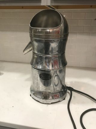 Vintage Metal Chrome Silver Sunkist Commercial Juicer Type 6 17.  5 " Tall