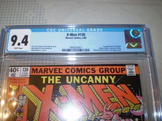 Vintage 1980 The Uncanny X - men 130 Marvel Comic Book CGC Grade 9.  4 3