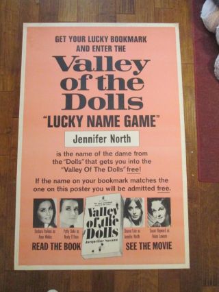 Valley Of The Dolls - Rare 40 X 60 Movie Poster - Sharon Tate