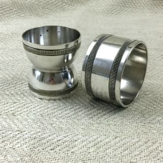 Antique Christofle Silver Plated Egg Cup And Napkin Ring Holder Art Deco Gallia