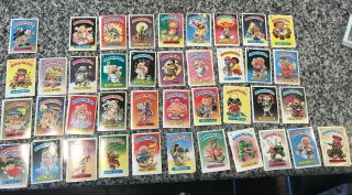 Vintage Garbage Pail Kids Series 1 Glossy Os1 B Set Near Complete Evil Eddie