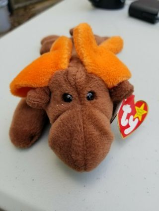Rare Ty 9 Beanie Baby Chocolate 1993 Pvc Pellets With Errors