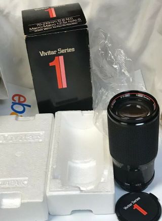 Vintage Vmc Vivitar Series 1 70 - 210mm F/2.  8 - F4.  0 Macro Lens Nikon Ai - S Mount Box