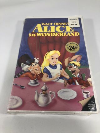 Disney Black Diamond Vhs Alice In Wonderland 036 Rare Vintage