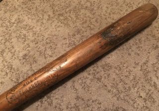 Vtg 1920s Eddie Collins Louisville Slugger Decal Baseball Bat 40ec 33” Uncracked