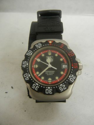Rare Tag Heuer Black Luminous Formula 1 Mid Unisex 34mm Swiss Watch WA1211 NOS 6