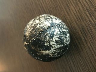 Vintage Antique Leather Ball Possibly Feathery Golf Ball