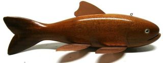Awesome Joey Zupancich Mahogany Trout Fish Spearing Decoy Ice Fishing Lure