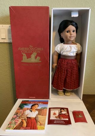 Euc Vintage American Girl Josefina Doll W/ Box Book " Meet Josefina " Tag