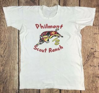 Philmont Scout Ranch Mens Large 40 - 42 T - Shirt Vintage Boy Scouts Of America Bsa