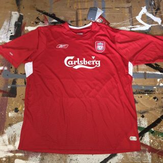 Vintage 2002 - 04 Liverpool Fc Soccer Jersey Shirt Home Reebok Carlsberg Xxl Nwt