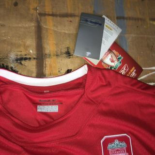 Vintage 2002 - 04 Liverpool FC Soccer Jersey Shirt Home Reebok Carlsberg XXL NWT 5
