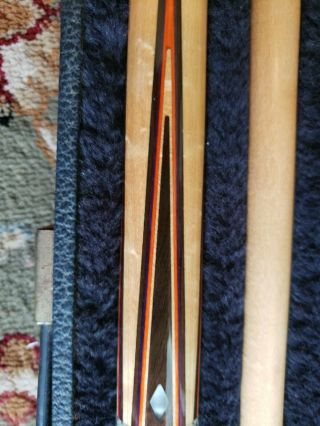 Vintage 1990 ' s Joss Pool Cue,  4 Point,  Color of Money,  Re - issue HARD CASE 4