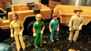VTG Fisher Price Adventure People SAFARI 304 INCOMPLETE 1975 Jeep Trailer Cages 3
