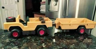 VTG Fisher Price Adventure People SAFARI 304 INCOMPLETE 1975 Jeep Trailer Cages 7