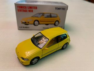 Tomica Limited Vintage Neo Lv - N48d Honda Civic Sir Ii (yellow) 1/64