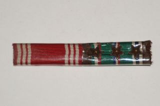 Wwii Us Army Eto Campaign And Good Conduct Ribbon Bar Theater Made M3318