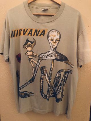Vintage Nirvana Incesticide Shirt Kurt Cobain Grunge Nevermind Bleach