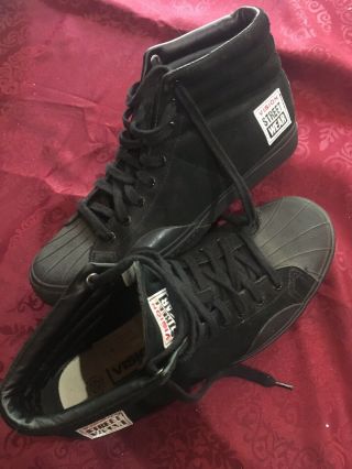 Vision Street Wear Size 10.  5 Men’s Black Suede Retro Skate Shoes Vintage 1986