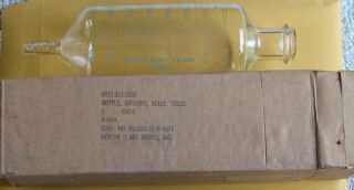 Vintage Medical Instrument Glass Kelly Infusion Bottle (6515 - 311 - 9350) W/ Box