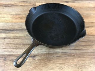 Vintage Griswold No 10 716 S Cast Iron Frying Pan Skillet Erie Pa