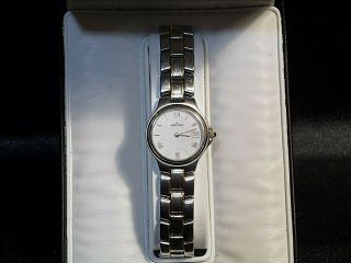 Movado 1881 Classic Ladies Date Watch Stainless And Gold