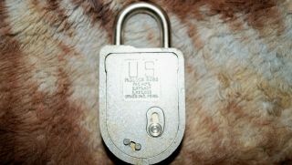 Vintage NOS Combination Changeable Padlock By Key Lock Sargent & Greenleaf Inc 4
