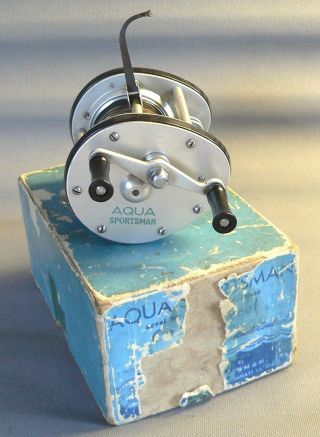 Ex Cincinnati Aqua Sportsman Casting Reel,  Box & Great