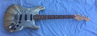 Fender Mim Splattercaster Stratocaster 2003 Electric Guitar Rare Made In Mexico