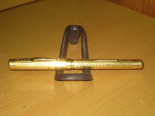 Vintage Swan Mabie Todd Gold Filled York Lever Fountain Pen With 14k Nib