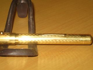 VINTAGE SWAN MABIE TODD GOLD FILLED YORK LEVER FOUNTAIN PEN WITH 14k Nib 3