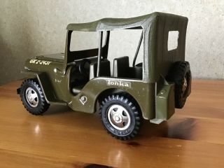 Vintage 1960’s Tonka Pressed Steel Army Jeep - Complete