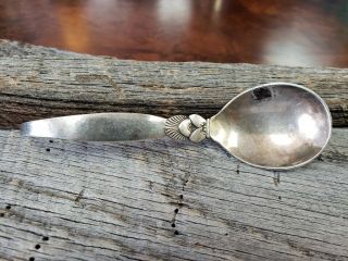 ESTATE Georg Jensen Cactus Pattern Sterling Silver Server/Spoon 5