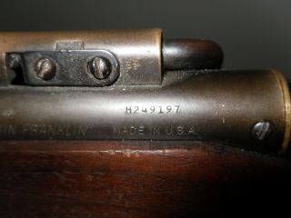 Vintage Benjamin Franklin Model 312 Cal.  22 Single Pump Air Rifle 7