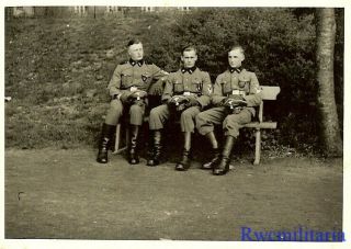 Rare: Trio German Elite Totenkopf Unit Rottenführer 