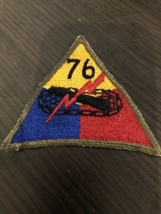 Post Wwii 76th Armored Division Patch German Made