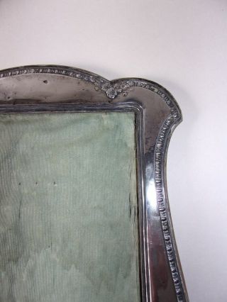 Antique Art Nouveau H.  M Silver Large Easel Photo ' Frame B ' ham 1912 - 13 W.  J.  M&Co 5