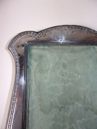 Antique Art Nouveau H.  M Silver Large Easel Photo ' Frame B ' ham 1912 - 13 W.  J.  M&Co 6