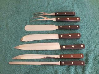 First Generation Vintage Cutco Knife Set Of 7 Knives " Real "