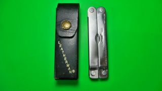 Vintage Leatherman Tool Pst With Leather Case No Date Code