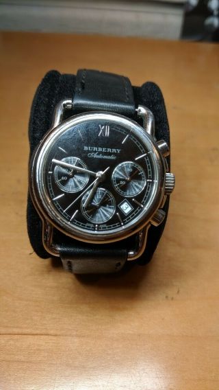 Burberry Watch BU1209 Swiss Automatic Chronograph RARE 11