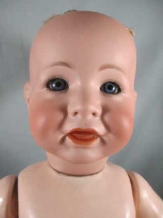 Antique German Bisque Doll K R 116a Kammer & Reinhardt Character Toddler 18 "