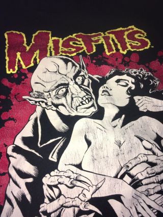 The Misfits 2 Sided Nosferatu Glow in Dark Vintage FIEND CLUB T Shirt RARE Repka 4