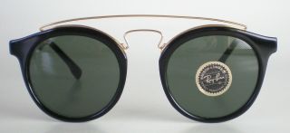 Vintage Ray Ban B&L USA GATSBY 4 Sunglasses gold black round clubmaster wayfarer 6