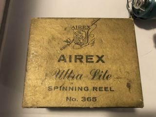 Vintage Airex Ultra Lite Spinning Reel No.  365.