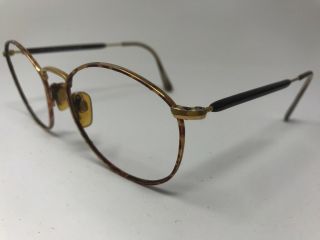 Giorgio Armani Vintage Eyeglasses Italy Mod.  627 721 51 - 19 - 140 Tortoise Brown Ph2