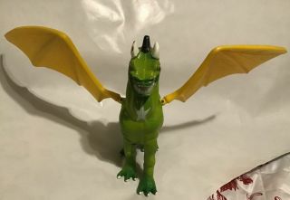 1983 Vintage Galoob Toys Darkstar Warlock Green Yellow Dragon With Glowing Teeth
