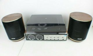 Vntg Panasonic Sd - 84 Am/fm Music Center W/turntable & Speakers