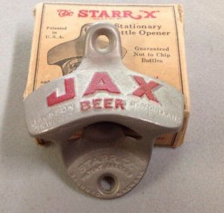 Vintage Jax Beer Wall Mount Bottle Opener - Jackson Brewing Co. ,  Orleans